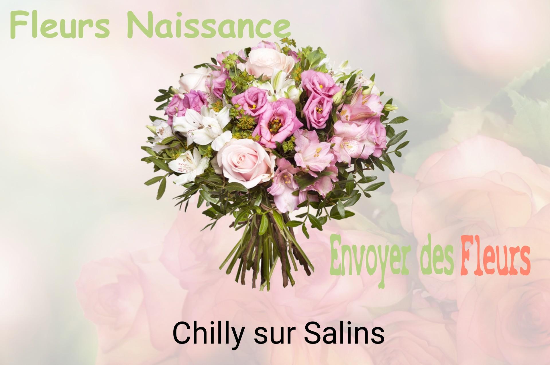 Bouquet de fleurs de naissance livré à Chilly-sur-Salins